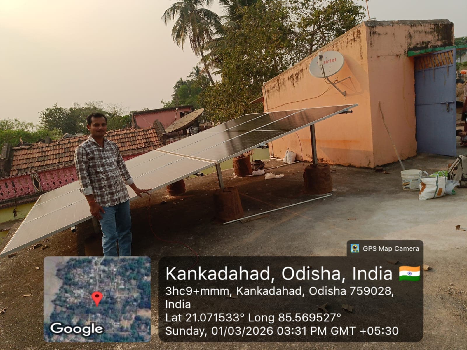 Residential Rooftop — Kankadahada, Odisha